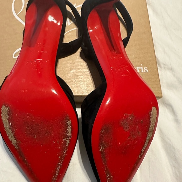 Christian Loubboutin Suede slingbacks - Picture 5 of 5